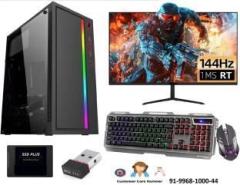 Brozzo Gaming & YouTube Editing Desktop With 2GB Graphics Card Core i5 4th Gen 8 GB DDR3/500 GB/128 GB SSD/Windows 10 Pro/2 GB/19 Inch Screen/G 01/Black Gaming & YouTube Editing Desktop with MS Office
