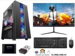Zoonis Best Gaming Desktop Led With 4gb Graphics Card Best For GTA 7 Free Fire Core i7 8 GB DDR3/500 GB/512 GB SSD/Windows 10 Pro/4 GB/22 Inch Screen/Best Gaming Desktop With Framless Led with MS Office