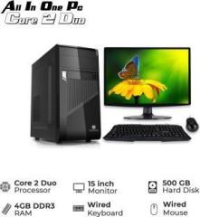 Zoonis DESKTOP C2D/R4GB/H500GB/M 15 Core 2 Duo 4 GB DDR3/500 GB/Windows 7 Ultimate/15.6 Inch Screen/ALLINONE/MA09 C2D R4 H500 M15
