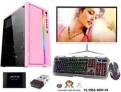 Zoonis Gaming Series GTA & Free Fire Pink G01 Core i5 8 GB DDR3/500 GB/128 GB SSD/Windows 10 Pro/4 GB/19 Inch Screen/Gaming Series GTA & Free Fire Pink G01 with MS Office
