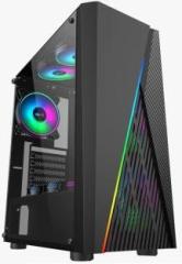 Zoonis Intel Core i7 860 Processor 8M Cache, 2.80 GHz 16 GB RAM/NVIDIA GeForce GT 710 2GB DDR3 Graphics Card Graphics/500 GB Hard Disk/256 GB SSD Capacity/Windows 10 64 bit /2GB integrated Onboard GB Graphics Memory Gaming Tower with MS Office