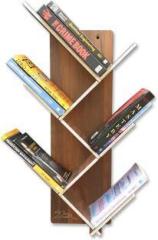 7cr Engineered Wood Open Book Shelf