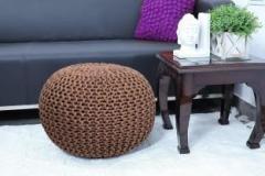 A R Creations Fabric Pouf