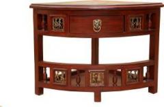 Aakriti Art Creations Corner Table Solid Wood Corner Table