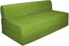 Aart Store 4X6 Feet One Seater Sofa Cum Bed High Density Foam Green Color Single Sofa Bed