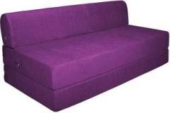 Aart Store 4X6 Feet One Seater Sofa Cum Bed High Density Foam Purple Color Single Sofa Bed