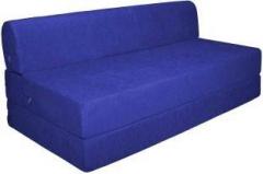 Aart Store 4X6 Feet One Seater Sofa Cum Bed High Density Foam Royal Blue Color Single Sofa Bed