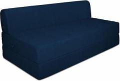 Aart Store 5X6 Feet Three Seater Sofa Cum Bed High Density Foam Blue Color Single Sofa Bed