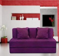 Aart Store Sofa Cum Bed Perfect for Guests Washable Cover 4' X 6' Feet Two Seater Magenta Single Sofa Bed