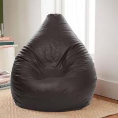 Aart Store XXXL Classic Stylish Leathrite Bean Bag Filled with Beans XXXL Size Bean Bag Chair With Bean Filling