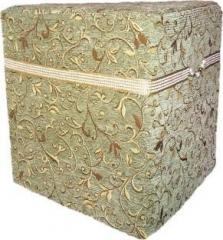 Abbhya Fabric Cube Ottoman