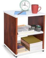 About Space Open Rack 3 Tier Bed Side Sofaside Small Table L 40 x H 53 cm for Home, Office Engineered Wood End Table