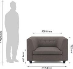 Adorn Homez Modern Fabric 1 Seater Sofa