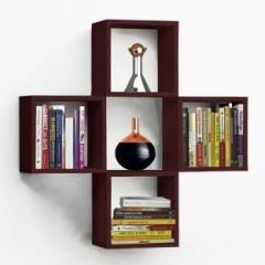Akiara Engineered Wood Open Book Shelf