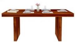 Ananya Furniture Solid Wood 6 Seater Dining Table