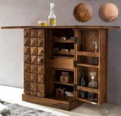 Ananya Furniture Solid Wood Bar Cabinet