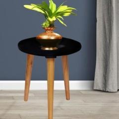 Andecy Beautiful Black Side & End Table for Living Room, Bedroom, Office Solid Wood Side Table