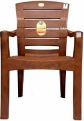 Anmol Moulded Jaguar High Back Chair Strong Structure Build Chair for Home, Garden, Office, Outdoor Brown 3 Years Warranty Weight Bearing Capacity 200 kgs Plastic Outdoor Chair