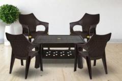 Anmol Moulded Maharaja Table Chair set Plastic 4 Seater Dining Set