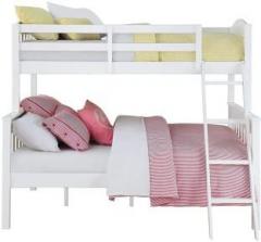 Aprodz Mango Wood Heldcys Kids Bunk Beds with Storage for Bedroom | Cream Finish Solid Wood Bunk Bed