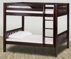 Aprodz Sheesham Wood Moyer Bunk Bed for Bedroom | Brown Finish Solid Wood Bunk Bed