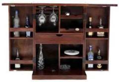 Aprodz Solid Wood Bar Cabinet