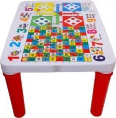 Arisers Multipurpose Portable plastic Table for Playing Ludo Eating and Study Plastic Activity Table