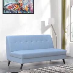Arra Parker Three Seater Sofa / Bench Light Blue Fabric 3 Seater Sofa