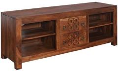 @home Annulus Low Height Entertainment Unit in Walnut Colour