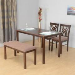 @home By Nilkamal Alice Solid Wood 4 Seater Dining Set