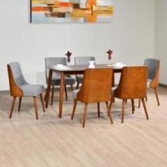 @home By Nilkamal Bento Solid Wood 6 Seater Dining Set