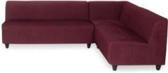 @home By Nilkamal Bolt Fabric 3 + 2 Maroon Sofa Set