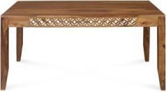 @home By Nilkamal Dalia Solid Wood 6 Seater Dining Table