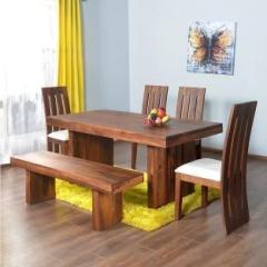 @home By Nilkamal Delmonte Solid Wood 6 Seater Dining Set