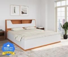 @home By Nilkamal Eternal Engineered Wood King Hydraulic Bed