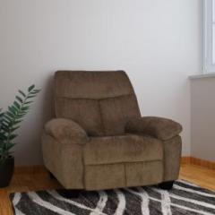 @home By Nilkamal Fawn Fabric 1 Seater Sofa