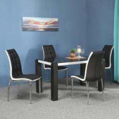 @home By Nilkamal Fortica Metal 4 Seater Dining Set