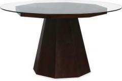 @home By Nilkamal Malibu Solid Wood 6 Seater Dining Table