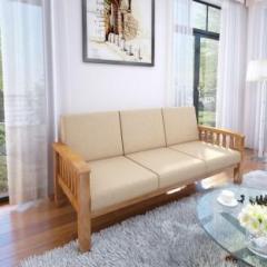 @home By Nilkamal Roosey Fabric 3 Seater Sofa