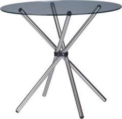 @home By Nilkamal Sturdy Glass 4 Seater Dining Table