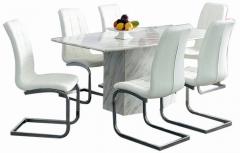 @Home Charlotte Six Seater Dining Set in White Colour