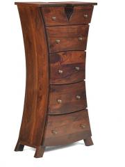 @Home Drackin Chest Of 6 Drawer with Walnut Finish