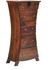 @Home Drackin Chest Of Six Drawer in Walnut Finish