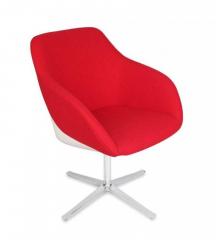 @home Emily Occasional Chair in Red and White Colour