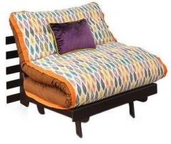 @home Futon Single Sofa Cum Bed in Multicolour