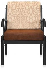 @home Ginny One Seater Sofa in Black & Brown Colour