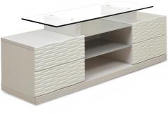 @Home Knight Low Height Wall Unit in Pearl White Finish