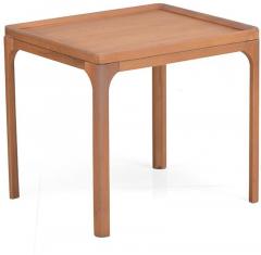 @home Lombard Side Table in Walnut Finish