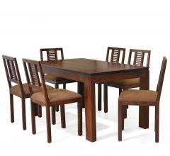 @Home Malawi Six Seater Dining Set in Brown Colour