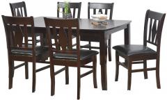 @home Malmo Six Seater Dining Set in Brown Oak colour